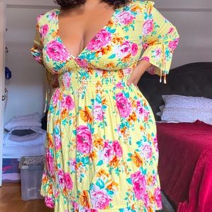 Floral Maxi Dress 2X